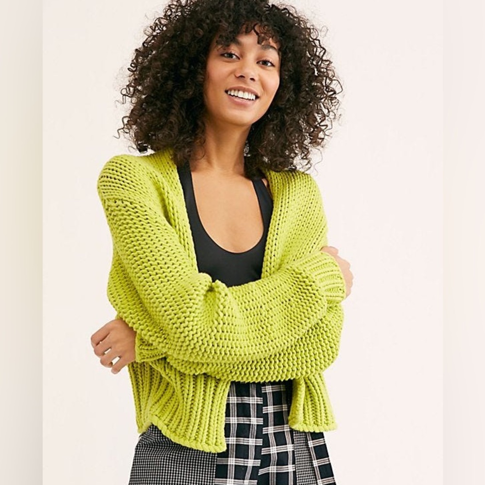 Free People Glow For It Cardi
Size: XS | Color: Lime Green | NWT | $60